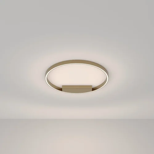 Светильник потолочный LED Rim MOD058CL-L35BSK Maytoni латунь 1 лампа, основание латунь в стиле современный минимализм  фото 4